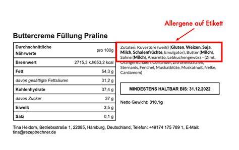 Infografik: Pflichtangaben für Kekse nach LMIV (Zutaten, Allergene, Haltbarkeit, Nährwerte)