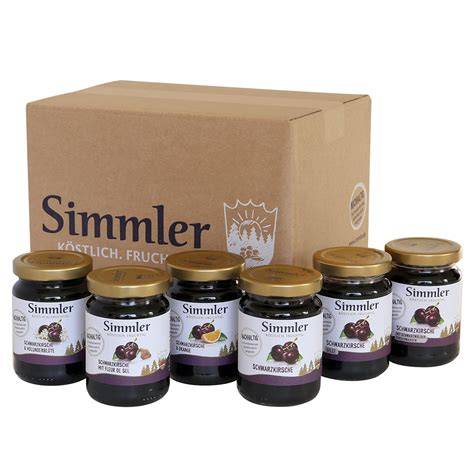 Infografik: Preise und Packungsgrößen von Simmler Konfitüren
