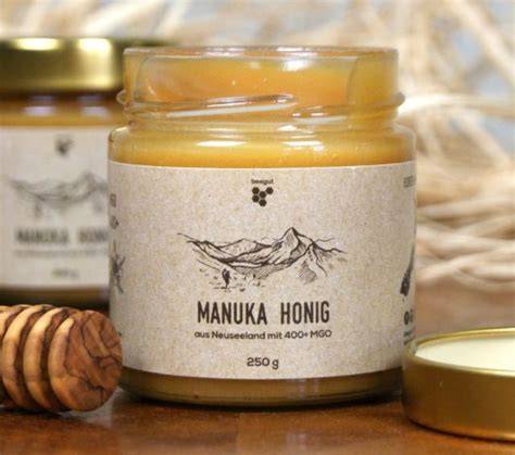 Infografik: Produktionsschritte von Manuka Honig in Neuseeland