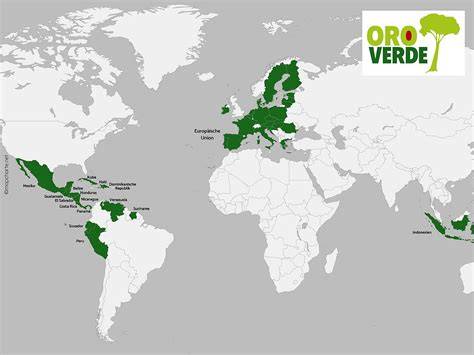 Infografik: Projektstandorte und Wirkungen von OroVerde