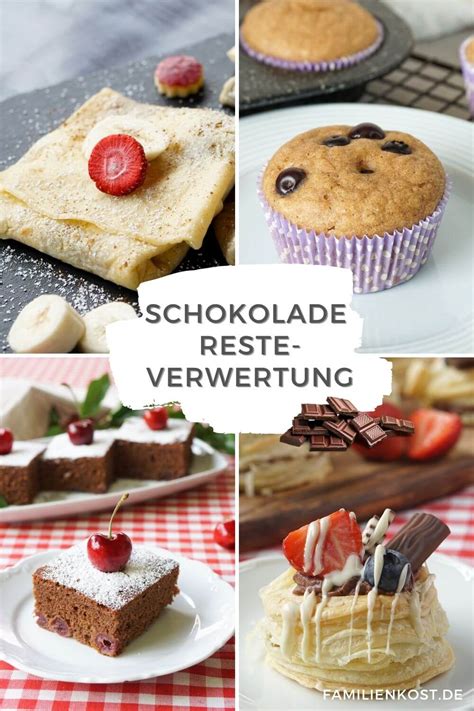 Infografik: Resteverwertung von Schokoladenresten - Rezept-Flow