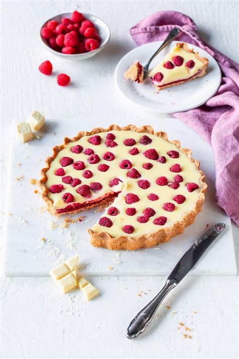 Infografik: Rezeptideen mit Himbeeren und weißer Schokolade