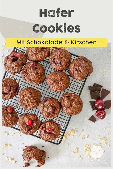 Infografik: Rezeptschritte Schwarzwälder Kirsch Cookies