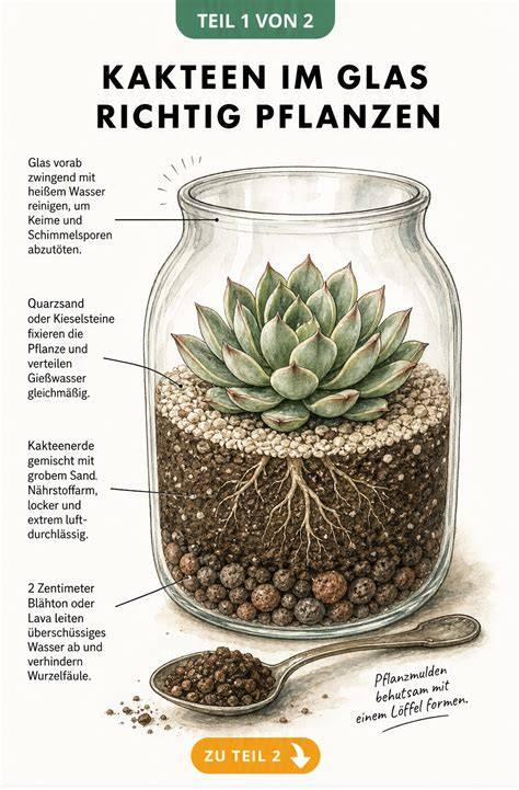 Infografik: Schichtaufbau eines Joghurt-Beeren-Desserts im Glas