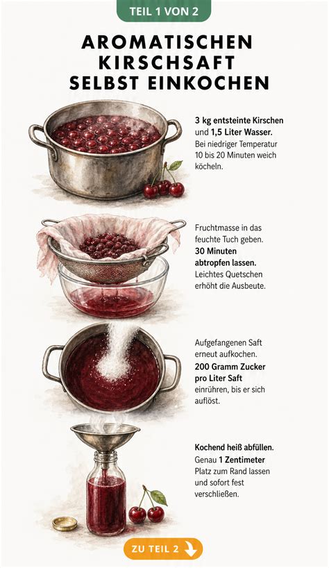 Infografik: Schritte zur Mango-Marmelade (Schälen, Zerkleinern, Kochen, Einkochen, Abfüllen)