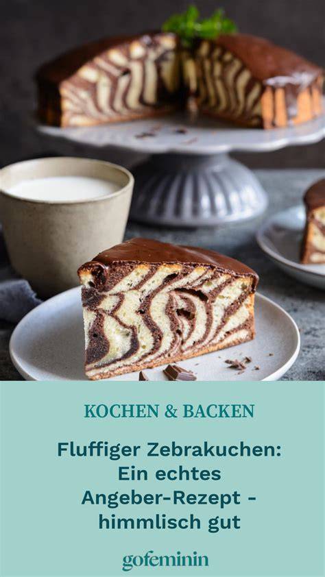 Infografik: Schritte zur Zebrakuchen-Zubereitung - Schichten wie Zebrastrukturen