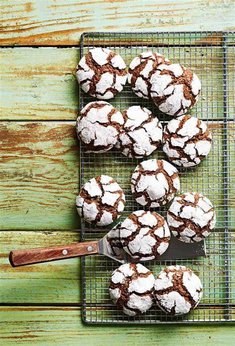 Infografik: Schritte zur Zubereitung Chocolate Mint Snow Top Cookies