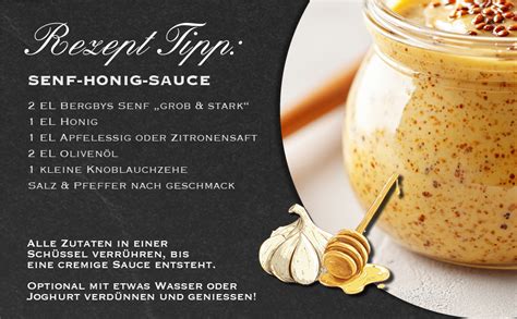 Infografik: Schritte zur Zubereitung der Honig-Senf-Sauce
