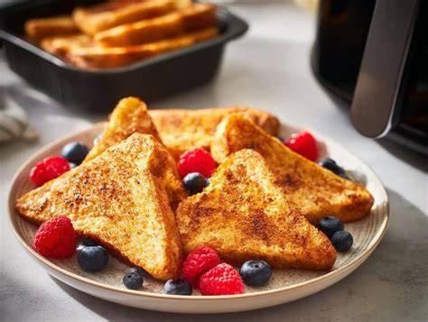 Infografik: So gelingt klassischer French Toast aus Brioche - Schritte von Einweichen bis Braten