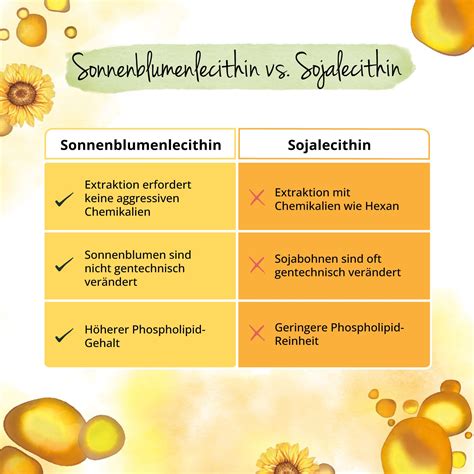Infografik: Sojalecithin - Eigenschaften und Funktionen in Lebensmitteln