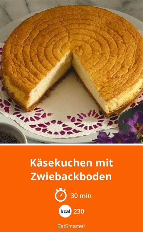 Infografik: Struktur eines fluffigen Käsekuchens mit Zwiebackboden