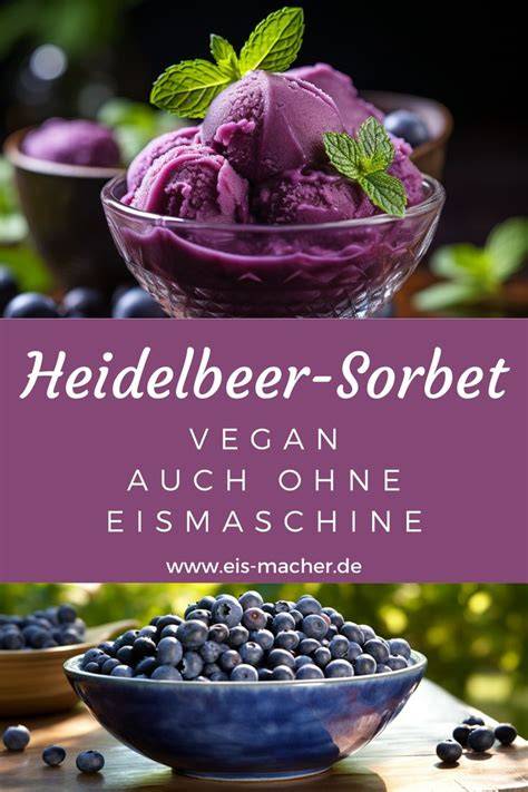 Infografik: Tee-basiertes Heidelbeer-Sorbet, Schritte und Zutaten