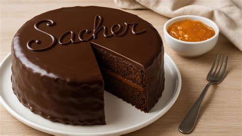 Infografik: Timeline der Sachertorte und Typen der Marmelade