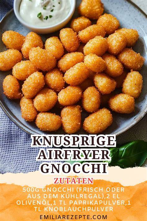 Infografik: Tipps für knusprige Zimt-Gnocchi aus dem Airfryer