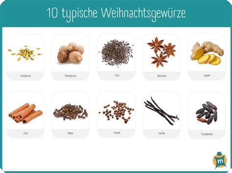 Infografik: Typische Gewürze im Lebkuchen