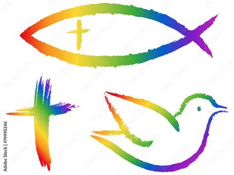 Infografik: Typische Symbole und Motive für Kommunion-Gastgeschenke (Kreuz, Fisch, Schutzengel)
