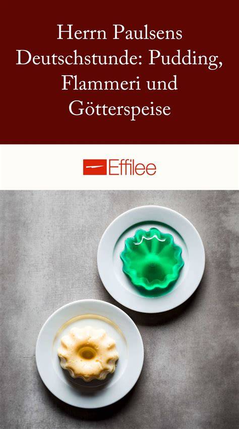 Infografik: Unterschied zwischen Pudding und Flammeri