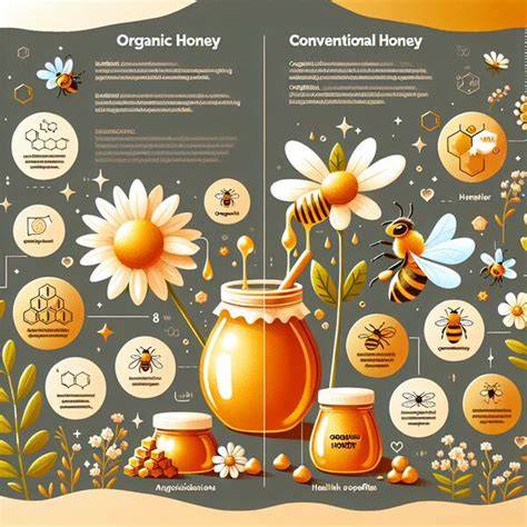 Infografik: Unterschiede Bio-Honig vs. konventioneller Honig
