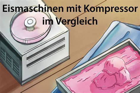 Infografik: Unterschiede Kompressor vs. Kühlakku Eismaschinen