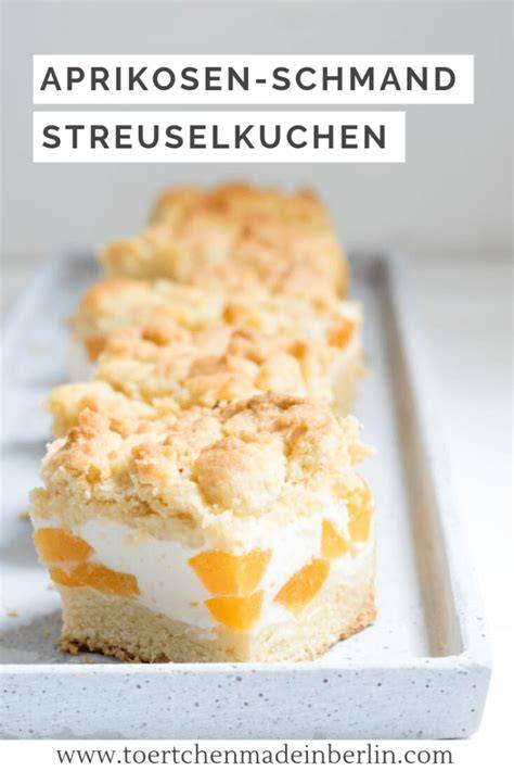 Infografik: Unterschiedliche Aprikosenkuchen-Varianten mit Streuseln (Quark, Joghurt, klassisch)