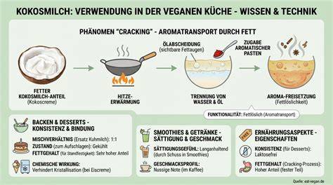 Infografik: Varianten der Kokosfüllung - Frischkäse, Kokosmilch, Kokosbällchen