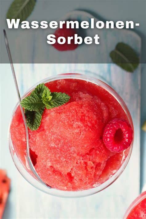 Infografik: Varianten für Wassermelonen-Sorbet (Kräuter, Früchte, Textur)