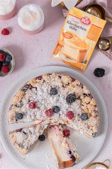 Infografik: Varianten für klassischen Käsekuchen - Zitrone, Rosinen, Streusel, Beeren