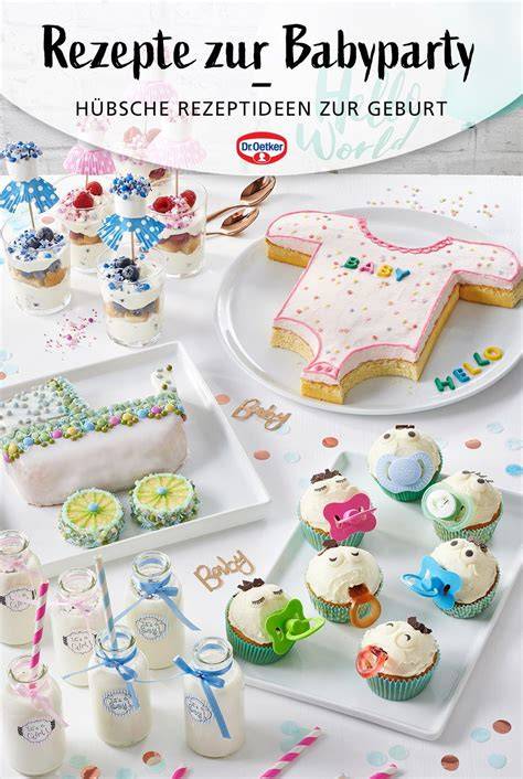 Infografik: Vergleich Babyparty Torten Rezepte und Dekorationsideen