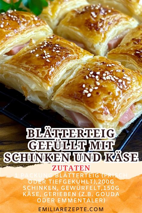 Infografik: Verschiedene Ideen für Gebäck aus Blätterteig