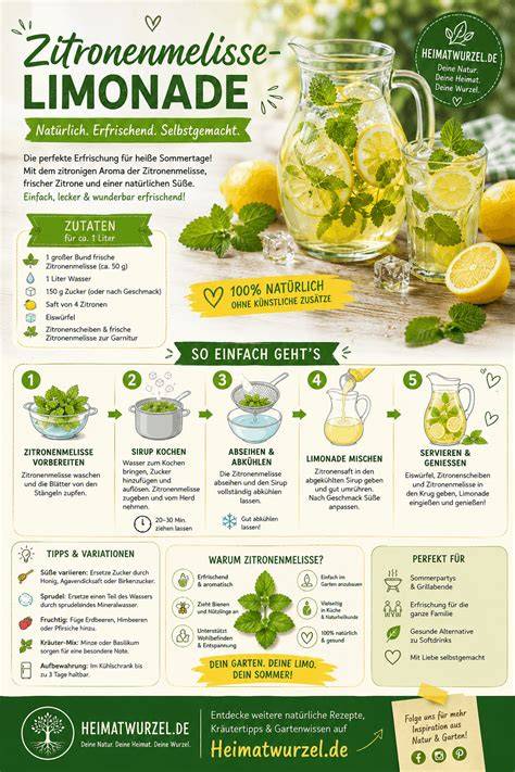 Infografik: Verschiedene Süßungsmittel für Limonade