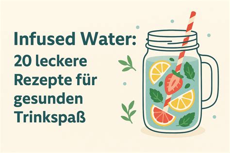 Infografik: Vorteile und kreative Zutaten für Infused Water