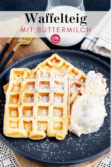Infografik: Vorteile von Buttermilch in Waffelteig (Lockerheit, Aroma, Knusprigkeit)