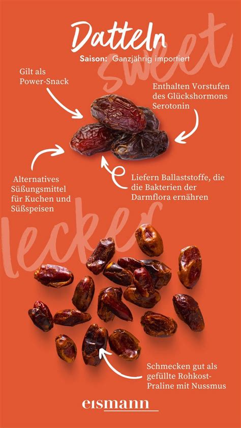 Infografik: Vorteile von Datteln als Süßungsmittel