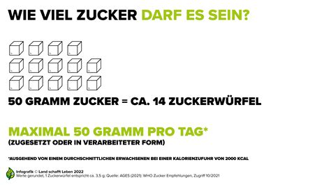 Infografik: WHO‑Empfehlungen vs. Zucker in g pro Flasche