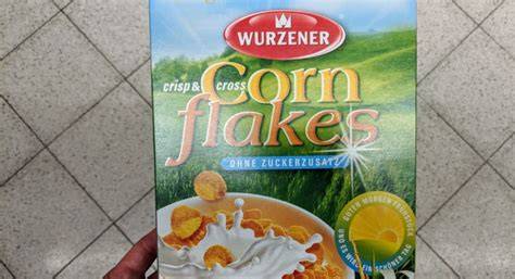 Infografik: WURZENER Cornflakes ohne Zucker - Inhaltsstoffe und Sortimente