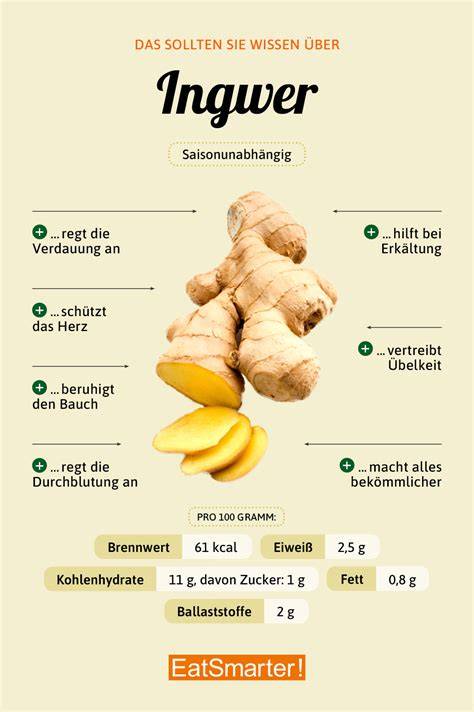 Infografik: Wirkung von Ingwer, Honig und Orangen