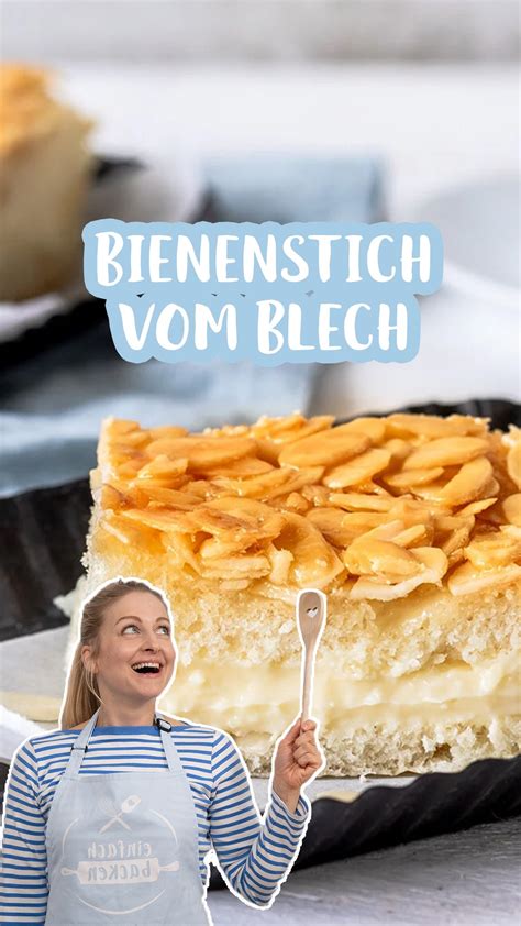 Infografik: Zeitplan für Bienenstich - Gehen lassen, Backen, Kühlen, Füllen