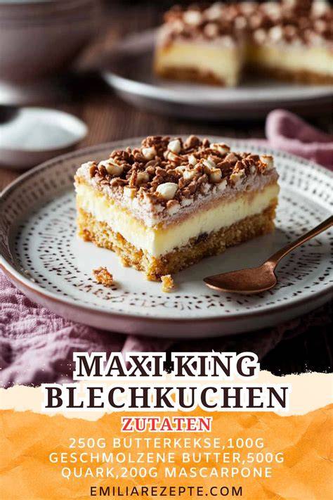 Infografik: Zeitplan und Schichten der Maxi King Blechkuchen-Zubereitung