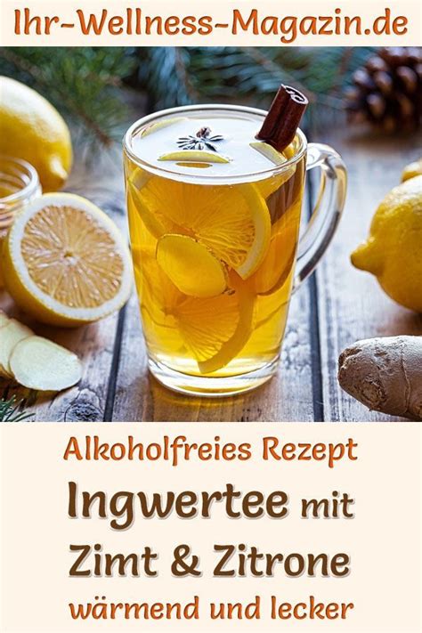 Infografik: Zubereitung und Wirkung von Ingwertee mit Zitrone und Honig