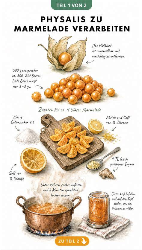 Infografik: Zubereitungsschritte der Marmelade