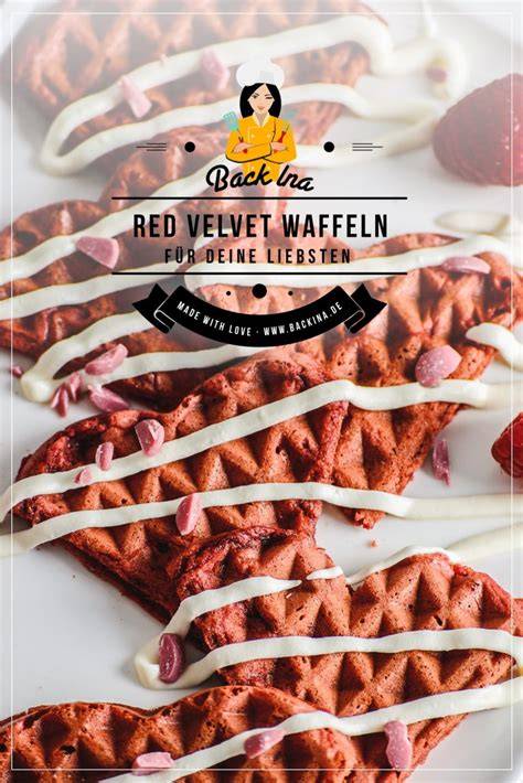Infografik: Zubereitungsschritte und Zeitplan für Red Velvet Waffeln