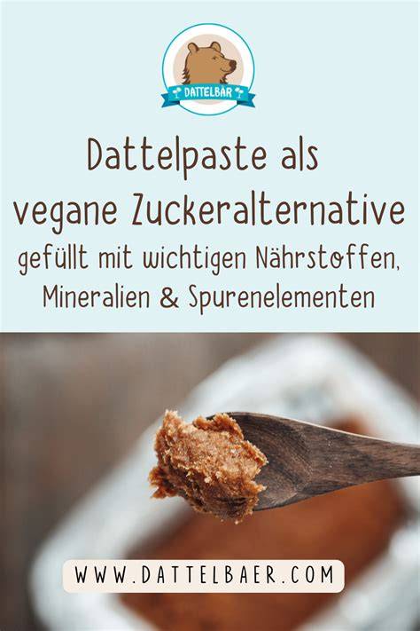 Infografik: Zuckerfreie Süßung mit Dattelpaste und Nussmus