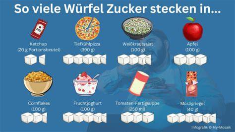 Infografik: Zuckerfreie Variante - Austausch von Zucker durch Datteln und Mehlreduktion
