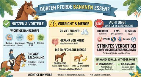 Infografik: Zuckerquellen für Pferde - Heu, Gras, Getreide, Melasse