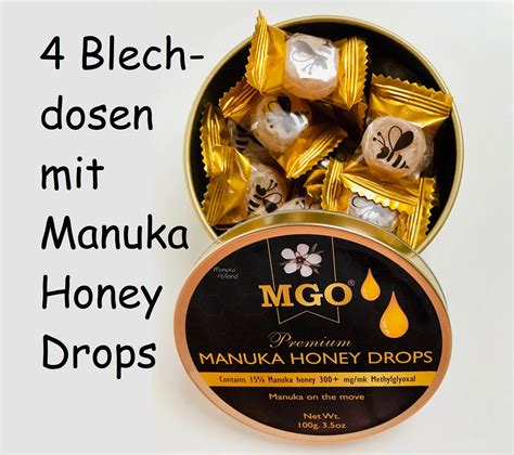 Infografik: Zusammensetzung Manuka Honig Bonbons