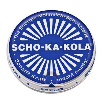 Infografik: Zusammensetzung von SCHO-KA-KOLA aus Kakao, Kolanuss und Kaffee