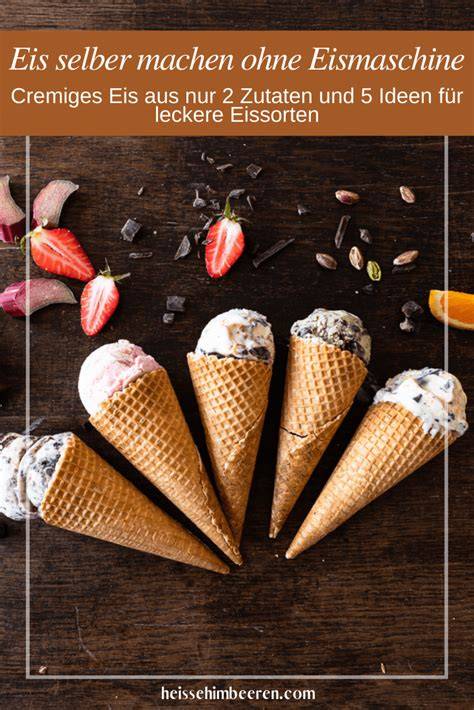 Infografik: Zutaten für Eis ohne Eismaschine