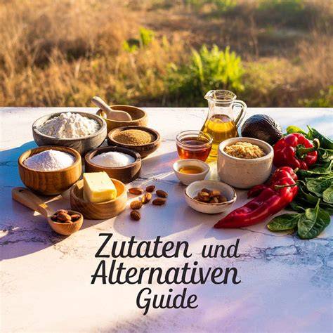 Infografik: Zutaten und Alternativen für zuckerfreie Sahnetorten
