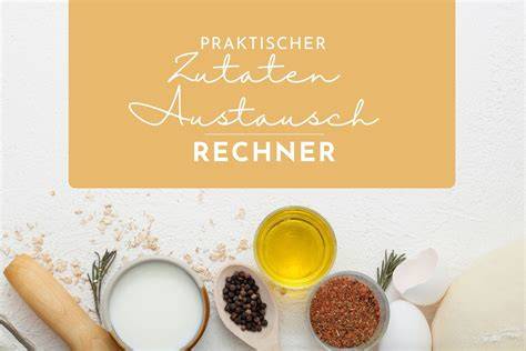 Infografik: Zutaten und Austausch Nüsse → Hafermehl