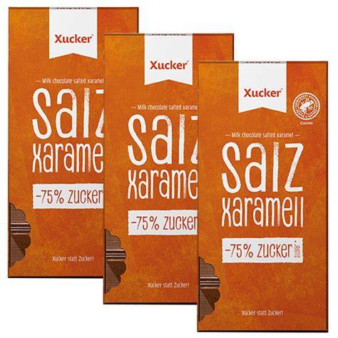 Infografik: Zutaten und Nachhaltigkeit von Xucker Salz Karamell